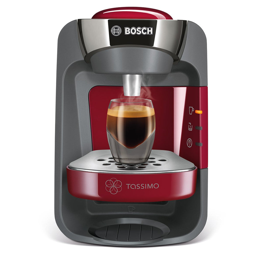 Tassimo Suny TAS3203 – Cafetière à Dosettes SmartStart, Rouge