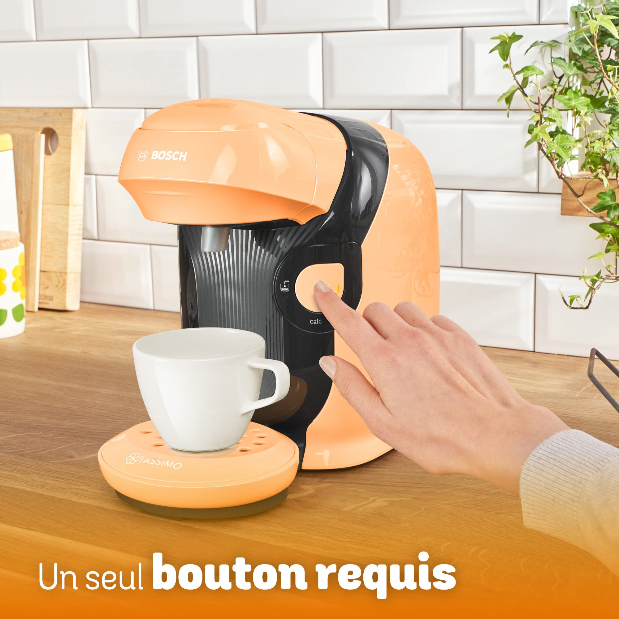 Tassimo Style TAS1106 – Cafetière à Dosettes Ultra-Compacte, Pêche