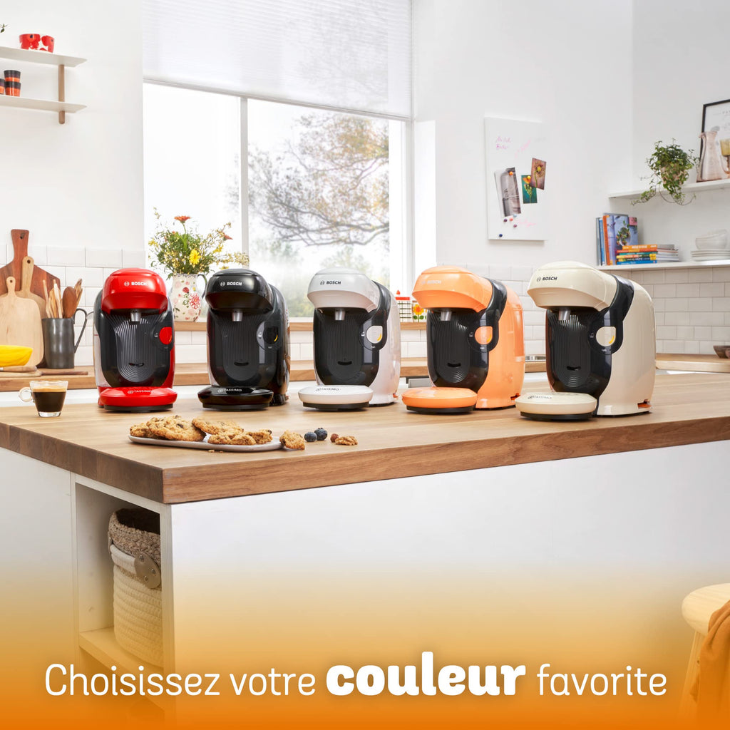 Tassimo Style TAS1103 – Cafetière à Dosettes Ultra-Compacte, Rouge