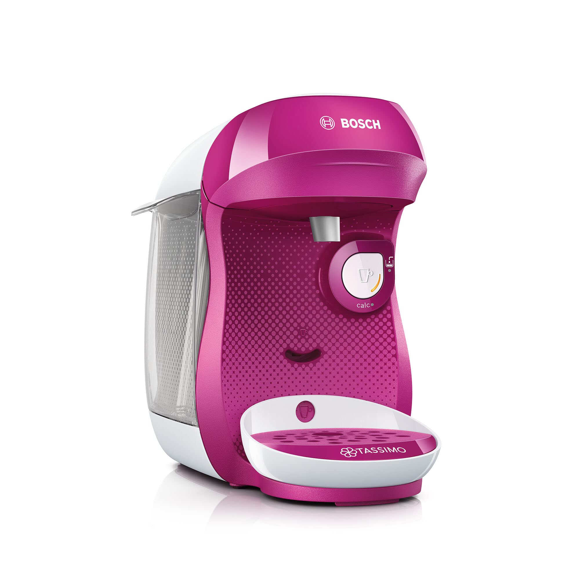 Tassimo Happy TAS1001 – Cafetière à Dosettes Compacte, Violet & Blanc