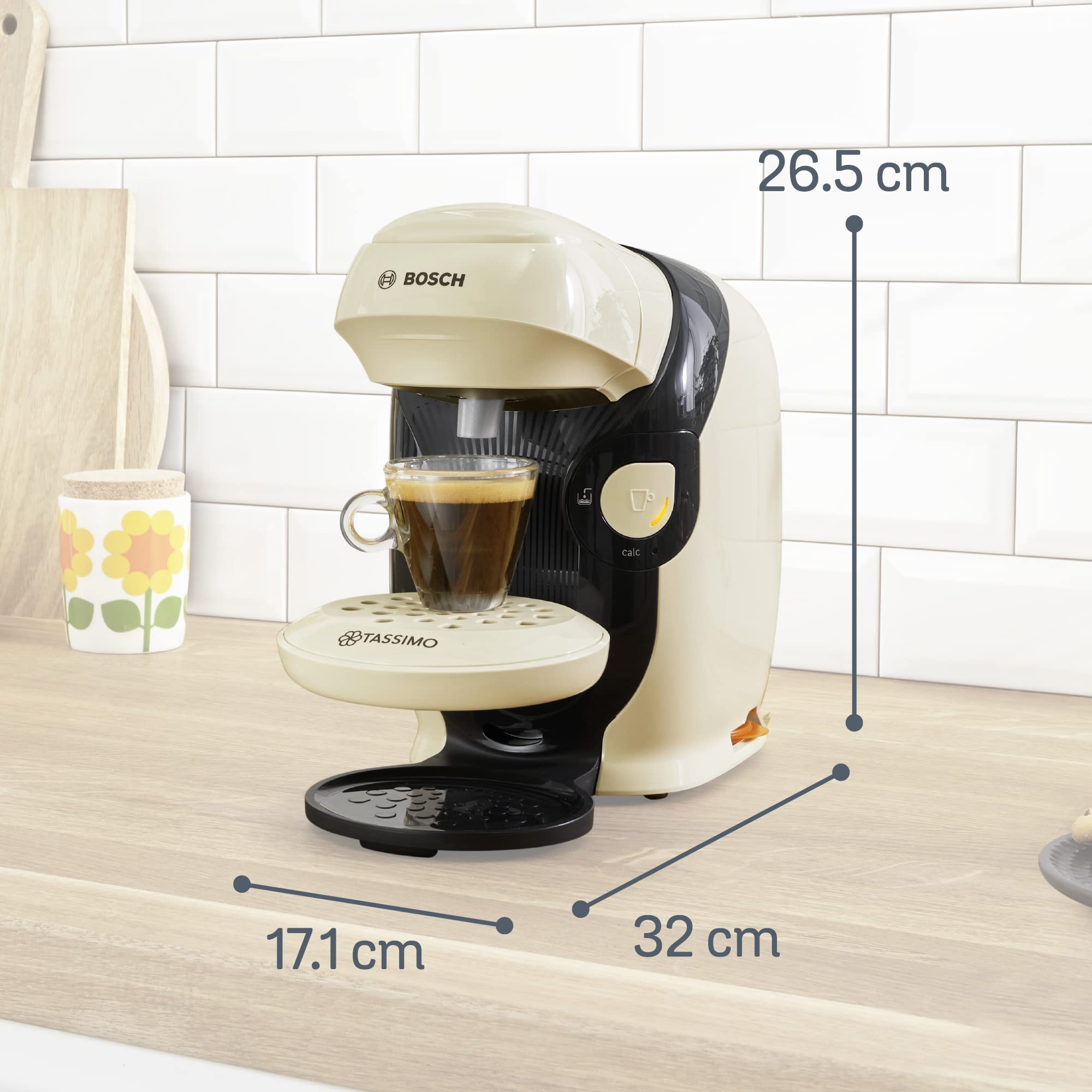 Tassimo Style TAS1107 – Cafetière à Dosettes Ultra-Compacte, Vanille