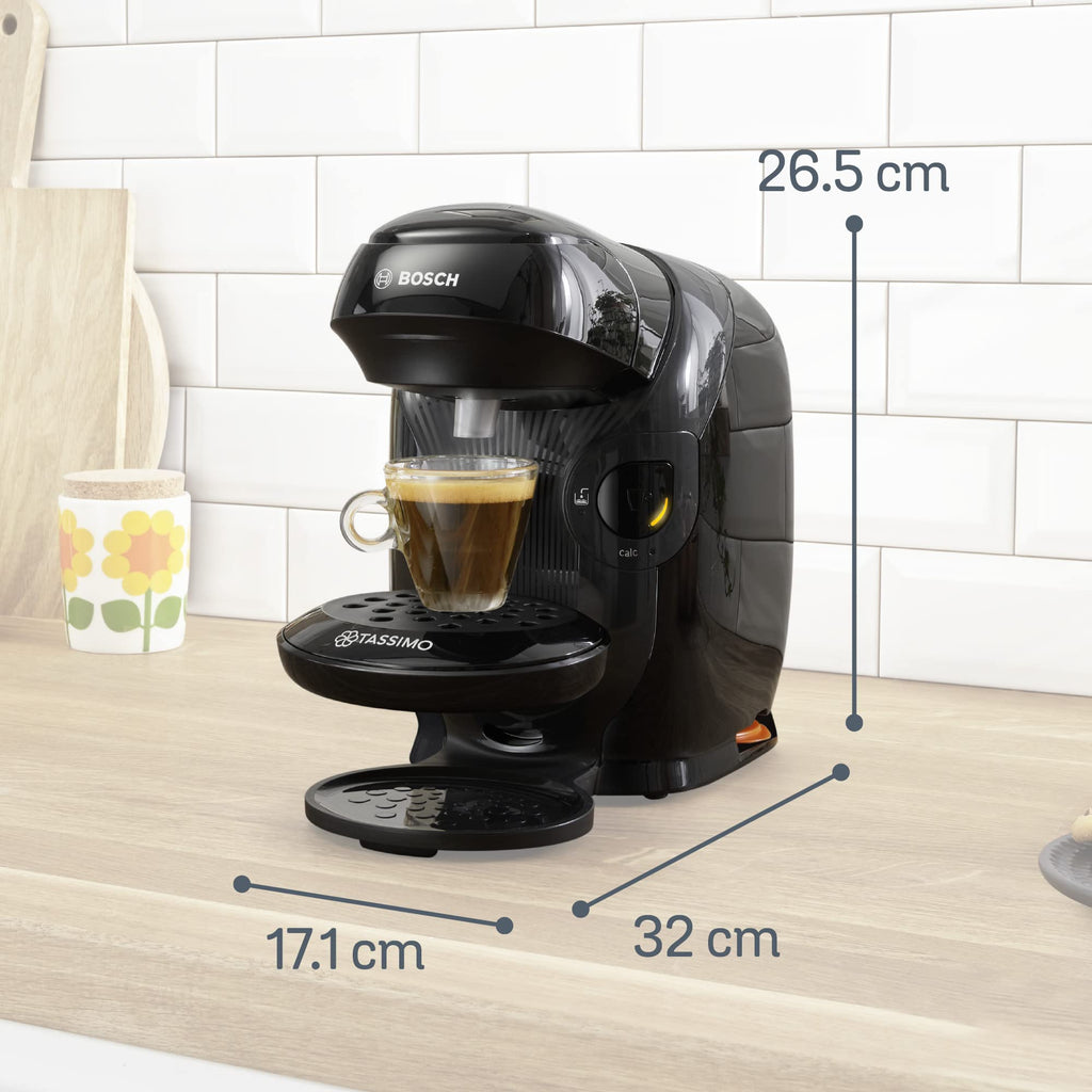 Tassimo Style TAS1102 – Cafetière à Dosettes Ultra-Compacte, Noir
