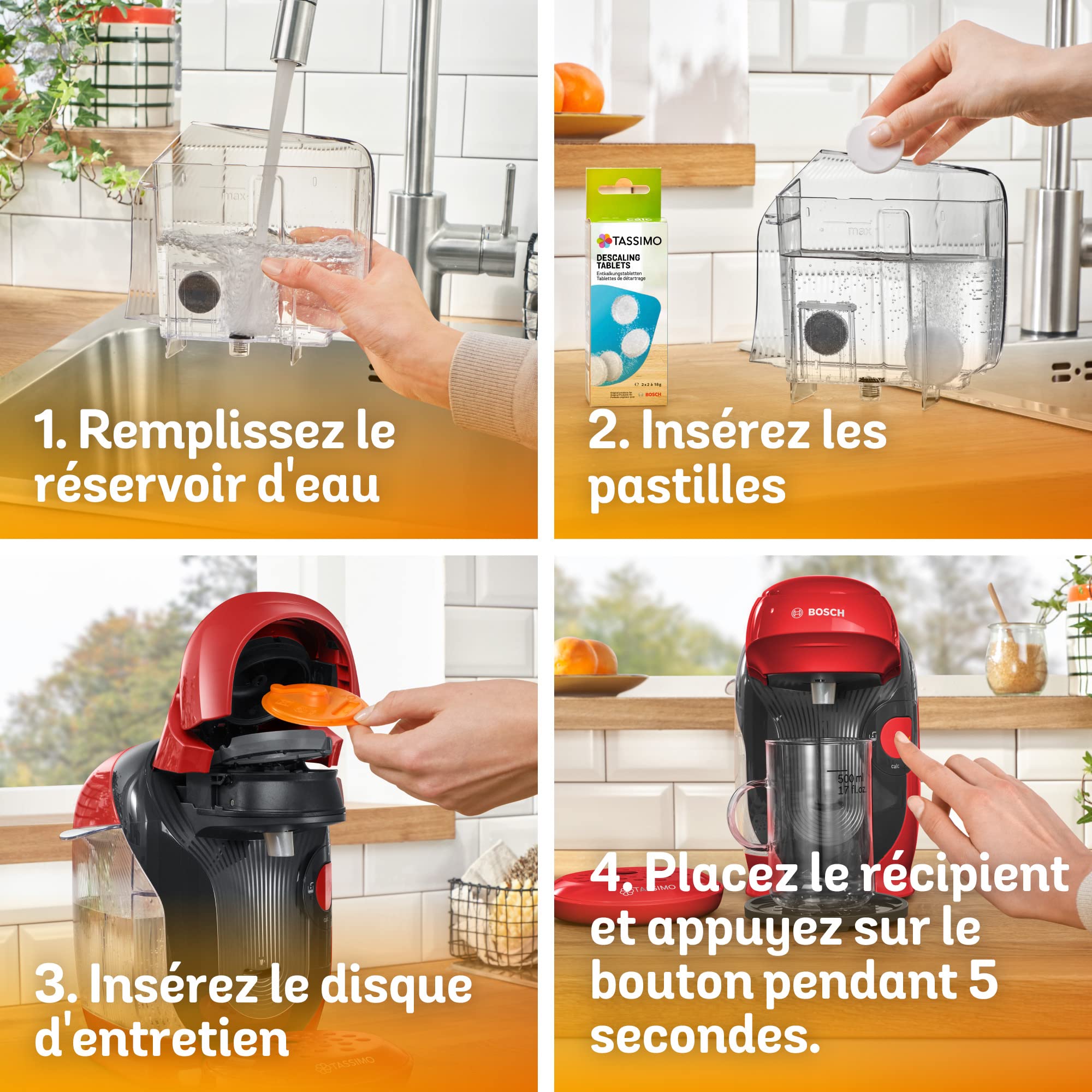 Tassimo Style TAS1103 – Cafetière à Dosettes Ultra-Compacte, Rouge