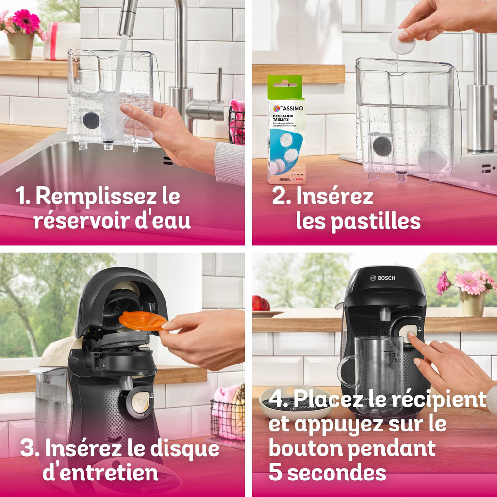 Tassimo Happy TAS1007 – Cafetière à Dosettes 1400 W, Crème