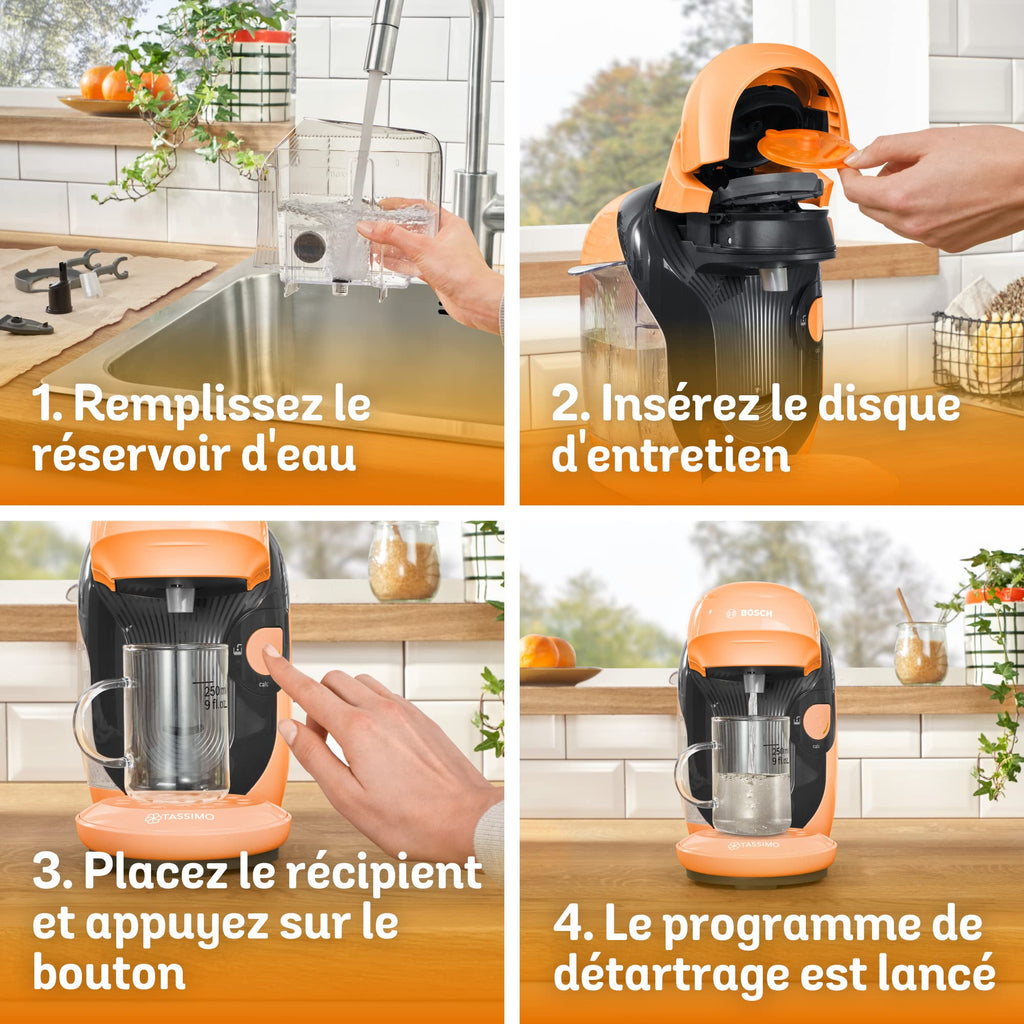 Tassimo Style TAS1106 – Cafetière à Dosettes Ultra-Compacte, Pêche