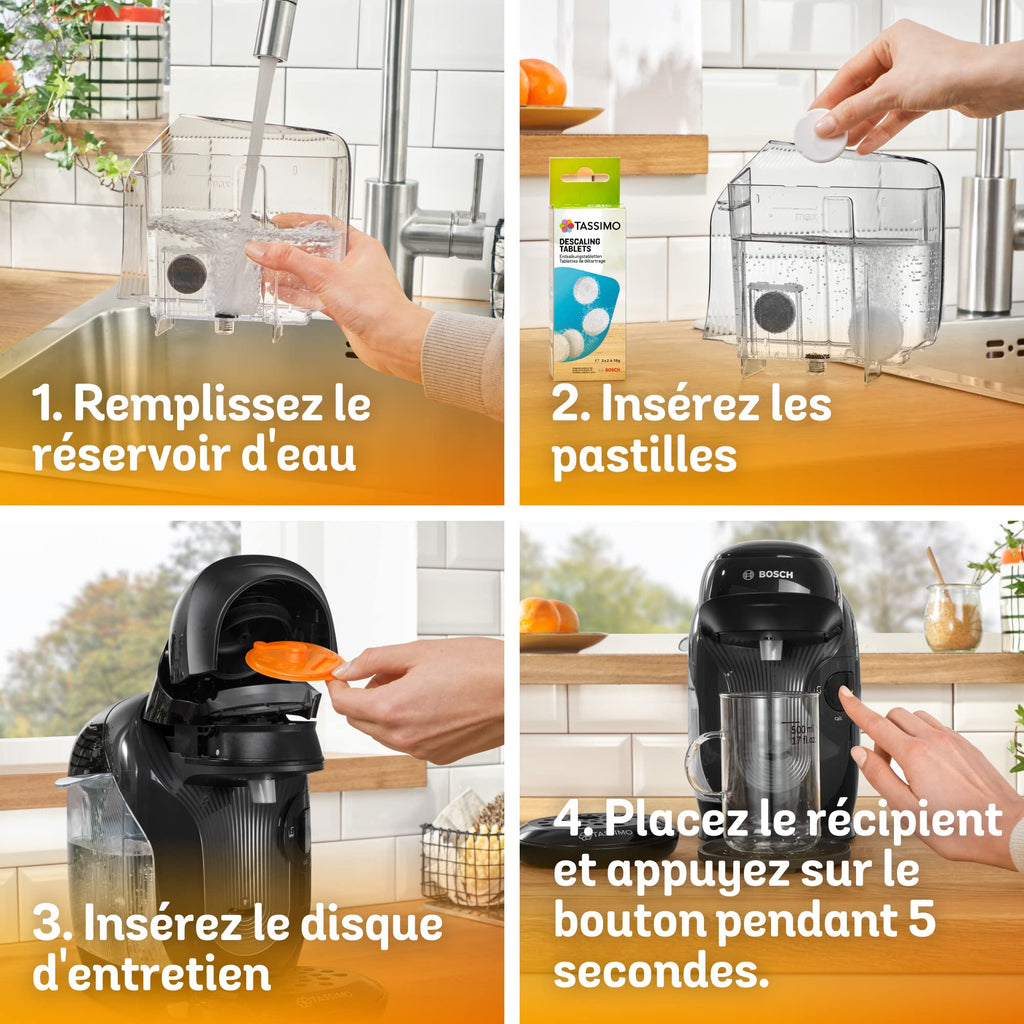 Tassimo Style TAS1102 – Cafetière à Dosettes Ultra-Compacte, Noir