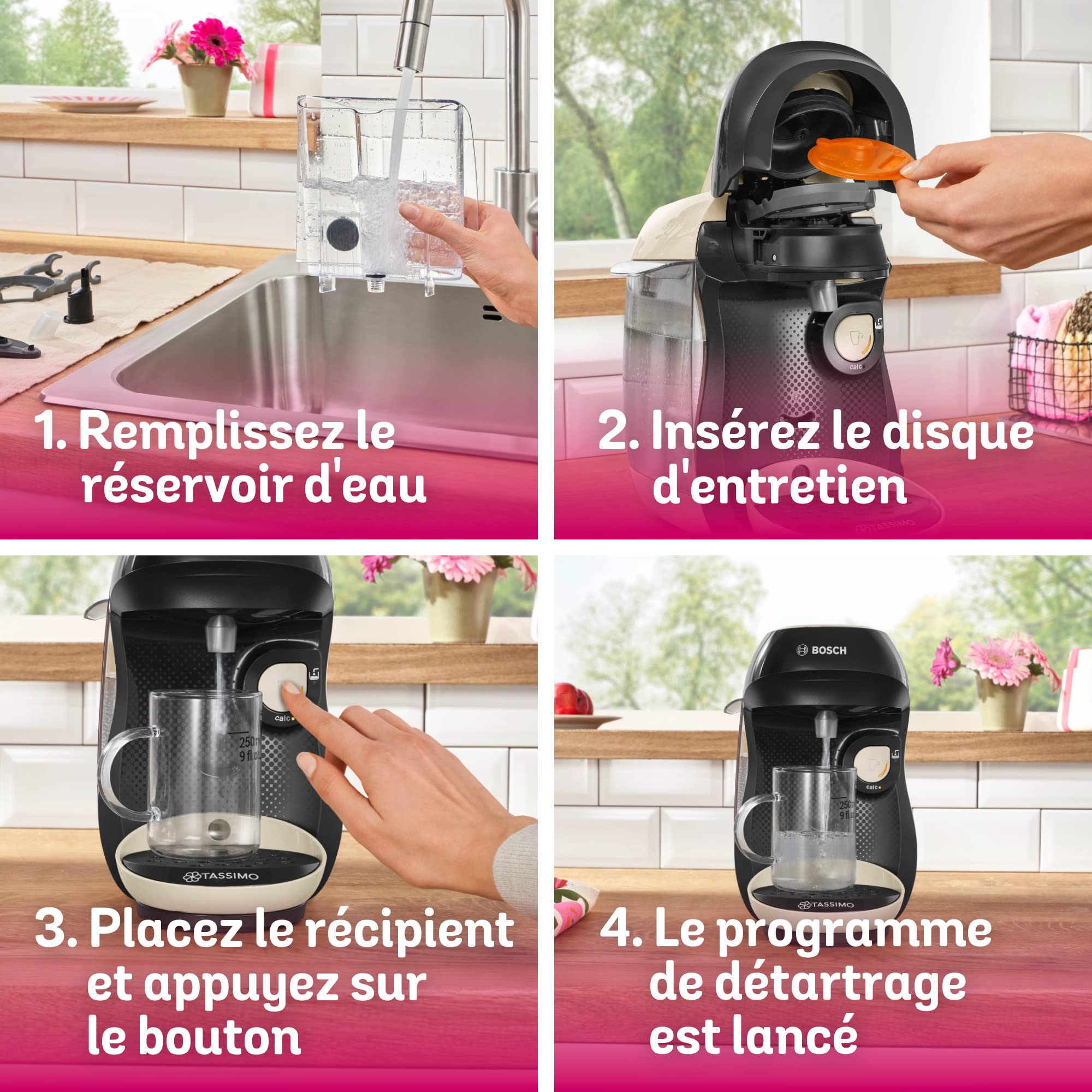Tassimo Happy TAS1007 – Cafetière à Dosettes 1400 W, Crème