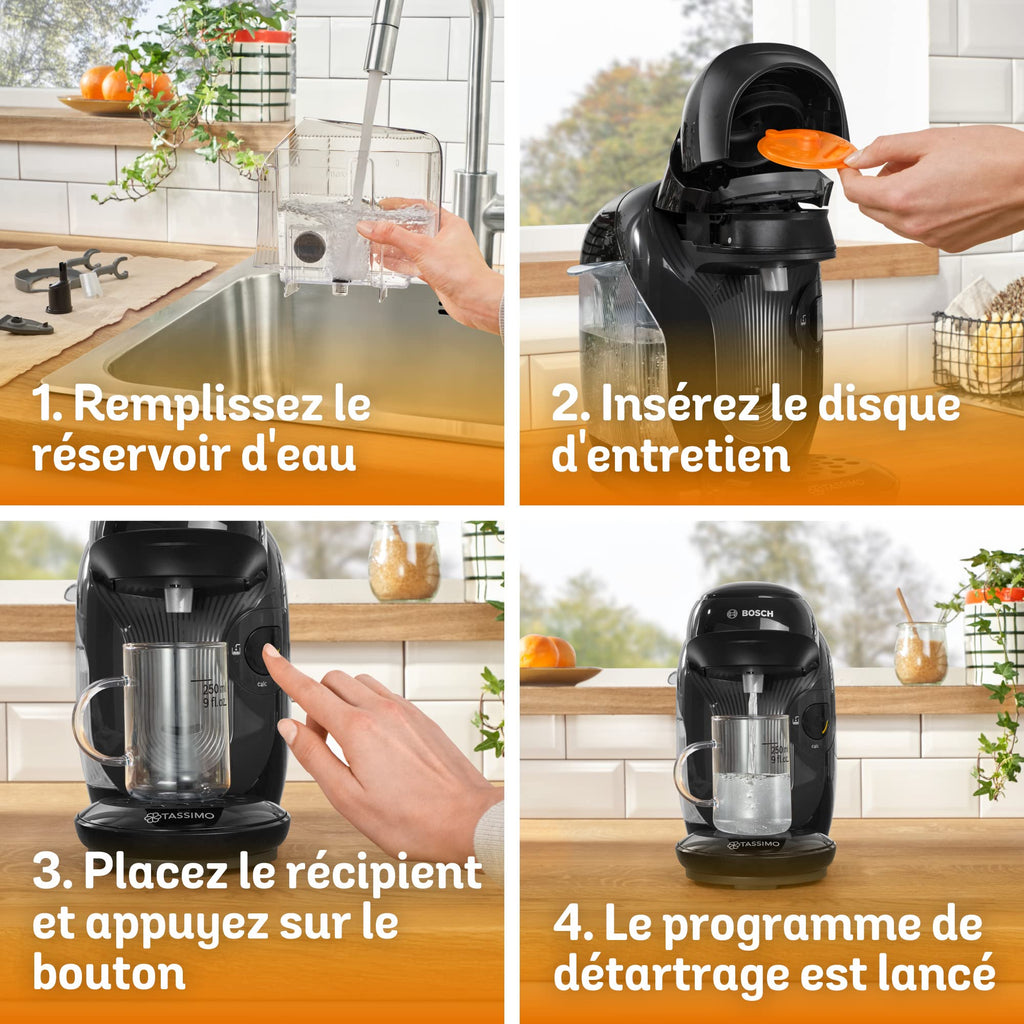Tassimo Style TAS1102 – Cafetière à Dosettes Ultra-Compacte, Noir
