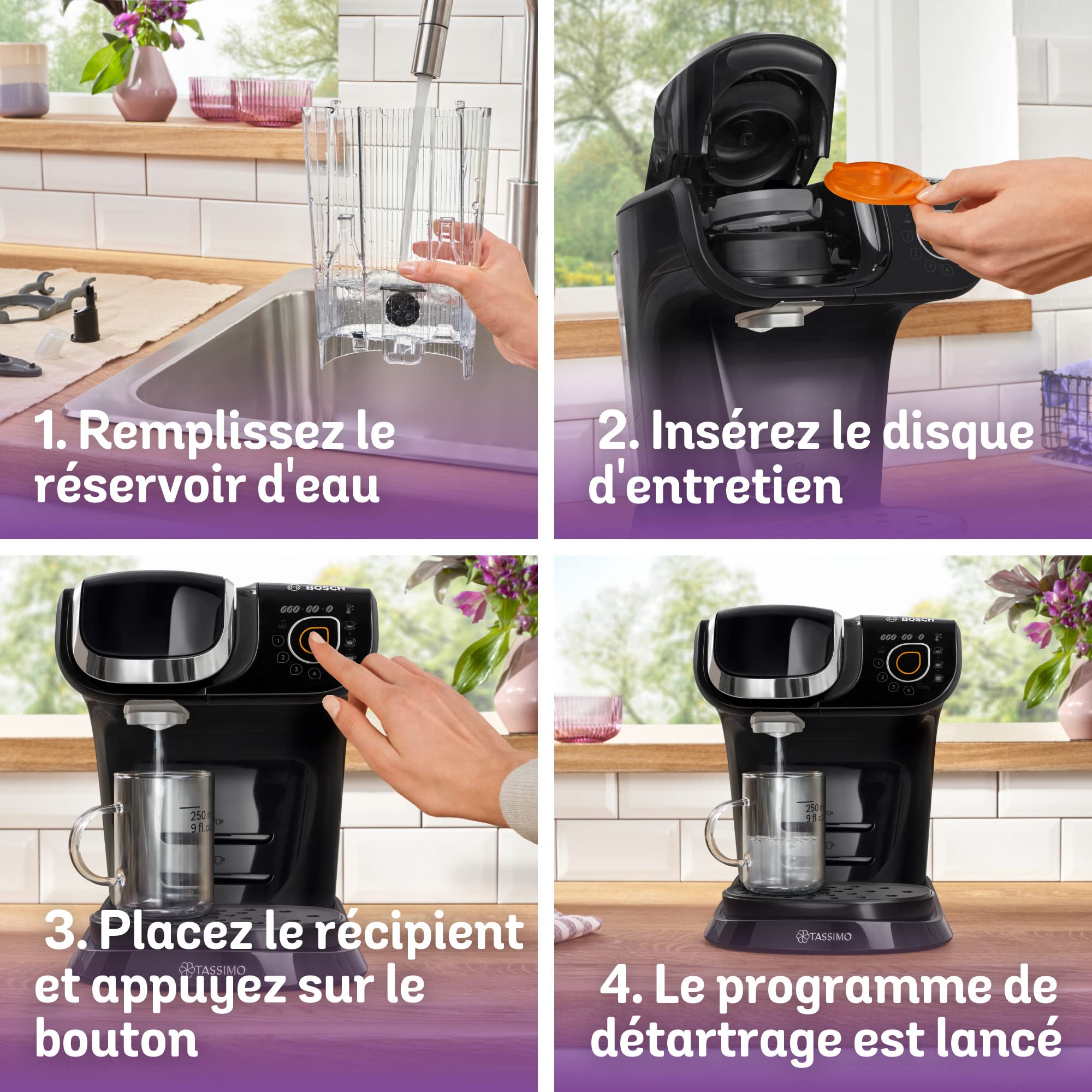 Tassimo My Way TAS6502 – Cafetière à Dosettes Multi-Boissons, Noir