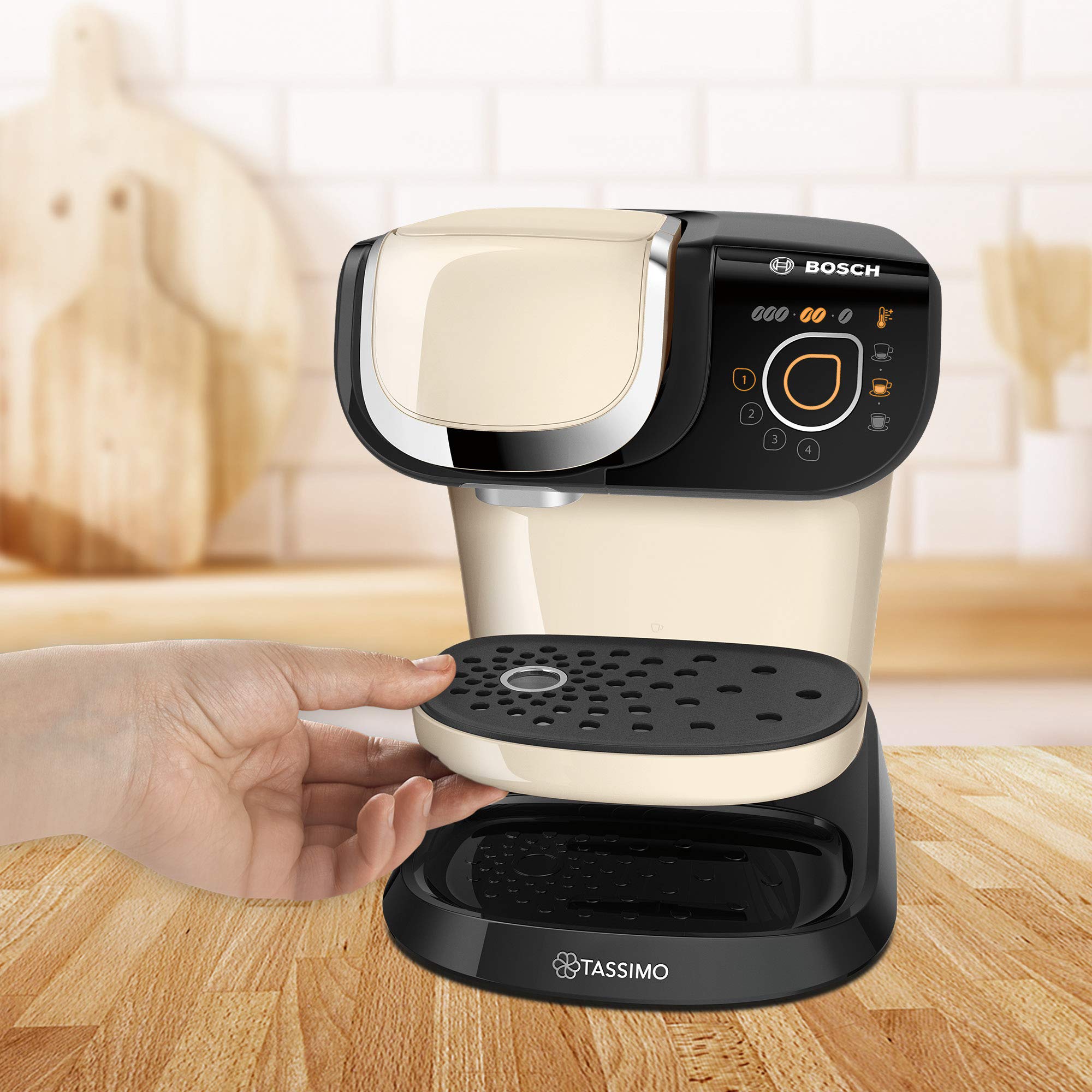 Tassimo My Way 2 TAS6507 – Cafetière à Capsules 70 Boissons, Crème
